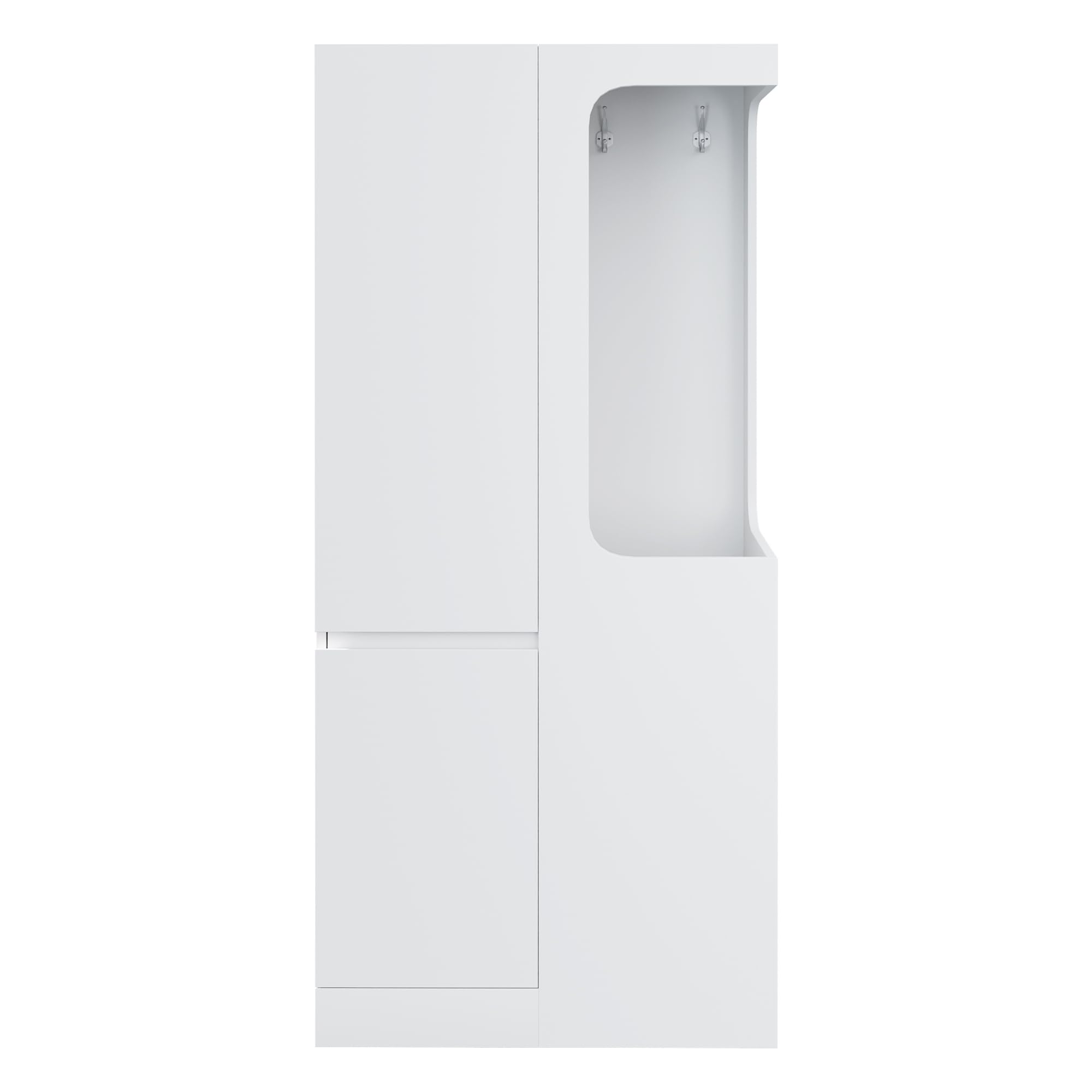 Armadio moderno con ante e design aperto, armadio versatile per camera da letto e soggiorno, mobili eleganti per soluzioni spaziali efficienti
