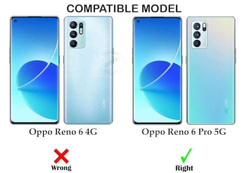 Image of Jkobi Lifetime Anti-Yellow Clear Back Cover Case for Oppo Reno6 Pro 5G | Reno 6 Pro 5G (Sleek Hard Crystal | Shockproof and Camera Protection)