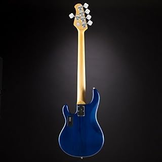 Sterling by Music Man StingRay RAY5 Trans Blue Satin – Basses électriques 5 cordes - Les Beatles, Paul McCartney, John Lennon, RIngo Starr, George Harrison Sterling by Music Man StingRay RAY5 Trans Blue Satin - Basses électriques 5 cordes – Image 3