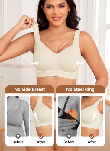 Image of Xcutting Jelly Bras for Women No Underwire Full Coverage Plus Size Support