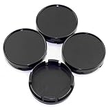 RTrhinotuning 4PCS 54.5mm Wheel Center Caps for Rim Compatible with 22015-2024 Ford Mustang 2015-2024 Ford Edge 2012-2018 Ford Focus, OD: 2.15'(54.5 mm) ID: 2.01'(51 mm) Black Hub Covers