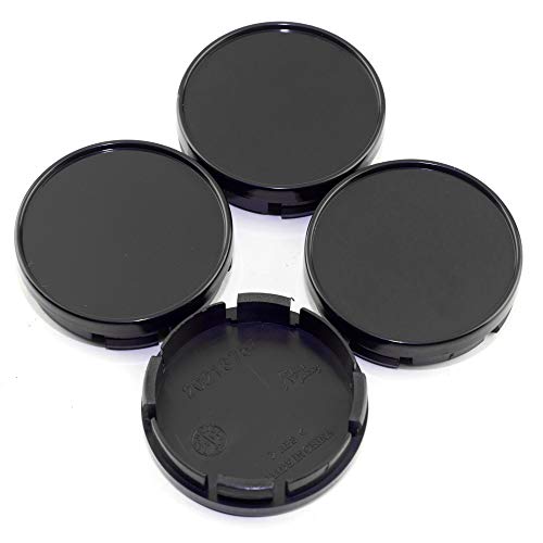 RTrhinotuning 4Pcs 54.5mm Wheel Center Caps for Rim Compatible with 2015-2024 Ford Mustang 2015-2024 Edge 2012-2018 Focus, OD: 2.15" (54.5 mm) ID: 2.01" (51 mm) Black Hub Covers