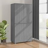 Cette garde-robe en bois constitue un supplément décoratif et pratique à votre décor.