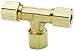 Dixon 3/8" x 3/8" x 1/4" Brass Union Tee Compression Fitting (164C-06-06-04)