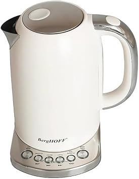 BergHOFF Gem Concept 1, 7 L Kettle – 2400 W, Multiple Automatic Temperature Adjustment | Vanilla Cream