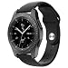 UMTELE Sport Bands Compatible with Galaxy Watch 46mm Band, Soft Silicone Breathable Sport Strap Replacement Wristband for Samsung Galaxy Watch Black