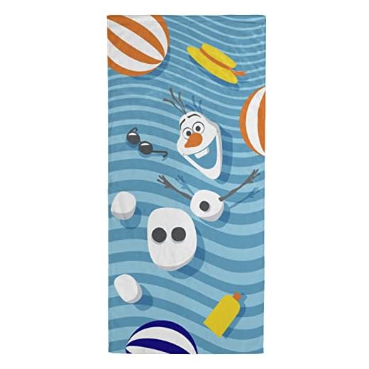 Jay Franco Disney Frozen Loco por el Verano Toalla de Playa 71cm x 147cm 100% Algodón