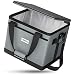 OlarHike 30L Large Cooler Bag, Collapsible and Insulated Soft Lunch Leakproof Cooler Bag for Camping, Picnic, BBQ, Family Outdoor Activities (Grey)