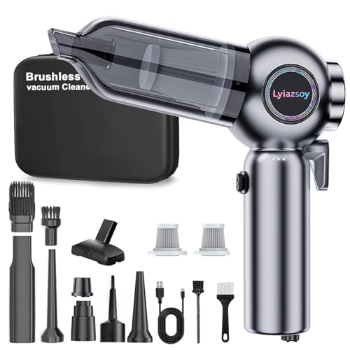 Lyiazsoy Car Vacuum Cleaner,22000PA Handheld Vacuum Cordless with Brushless Motor, 6 in 1 Car Window Breaker and Seatbelt Cutter, Vacuum Cleaners for Home Pet PC Cleaning Lyiazsoy Car Vacuum Cleaner,22000PA Handheld Vacuum Cordless with Brushless Motor, 6 in 1 Car Window Breaker and Seatbelt Cutter, Vacuum Cleaners for Home Pet PC Cleaning