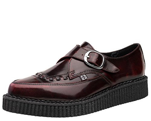 T.U.K. Monk Pointed Creeper Burg Rub-Off, Zapatillas Bajas Unisex, Rojo (Rouge Burgundy), 37 EU