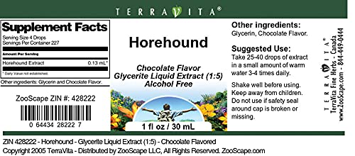 Miniatura 3 de Horehound - Extracto líquido de glicerita (15) - Sabor a chocolate (1 onza líquida, ZIN 428222) - Paquete de 2