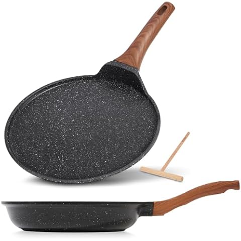 ESLITE LIFE Nonstick Frying Pan and Crepe Pan Cover
