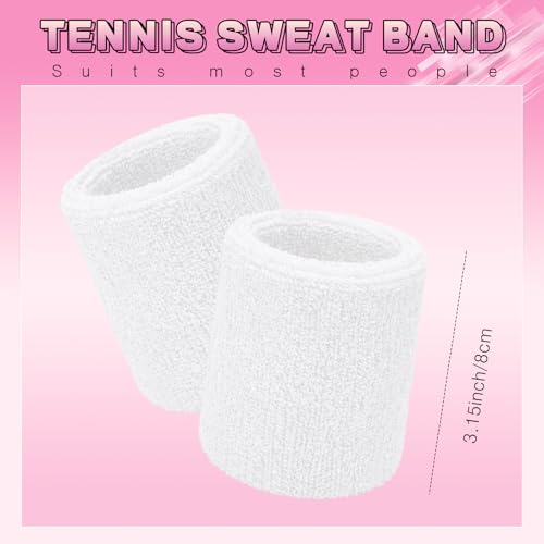 Image of Willbond Wrist Sweatbands, Sports Sweatbands for Competition, Sweat Absorbent, for Basketball, Tennis, Football, Running and Work (Pack of 6)