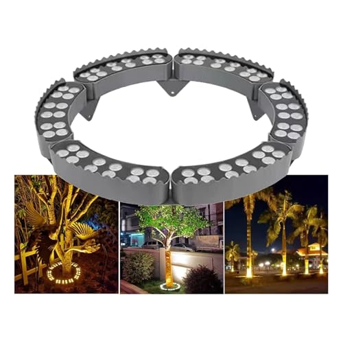 Luz de árbol de anillo LED impermeable IP65 para solucionar sombras en jardines 1