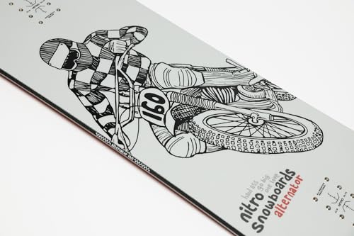 Nitro Snowboards Herren ALTERNATOR BRD´25, Allmountainboard, Directional, True Camber, All-Terrain, Mid-Wide bis Wide, je nach Länge