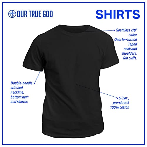 Jesus Cross T Shirts - Slim Unisex Cotton Casual Shirt - Short Sleeves Crew Neck Soft Fitted Jesus Bible Tee Tops2