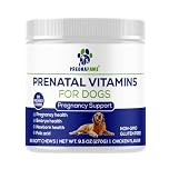 Dog Prenatal Vitamins - Advanced Prenatal Supplement for Pregnant and Nursing Dogs - Rich in Folic Acid, Iron & Calcium - Supports Healthy Pregnancy, Puppy Development & Lactation - 90 Soft Chews