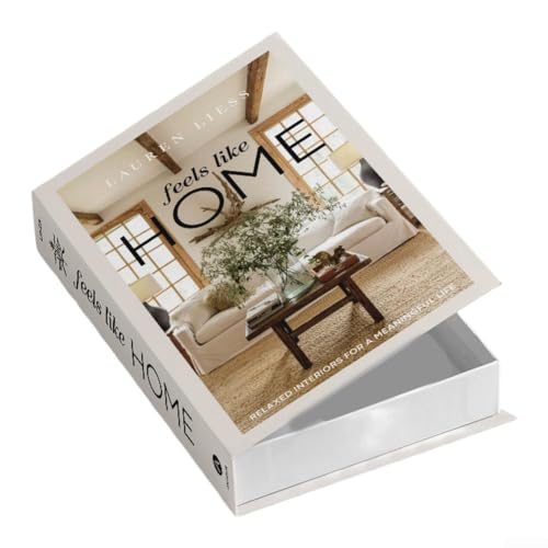 Honseadek Boîte de rangement à compartiments en forme de faux livre, décoration chic de faux livre pour la maison ou le bureau, organisateur secret pour...