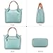 Genuine Leather Women Handbags and Purses Designer Medium Tote Bag Fashion Shoulder Crossbody Satchel Hobo Bag (blue)