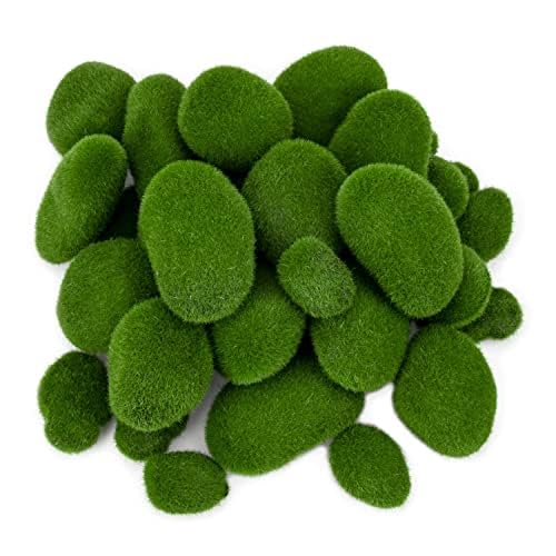 Hukimoyo® 20 Pcs Moss Balls Artificial Plants Decorative Grass Stones for Home Decorations, Natural Green Moss Stones for Decor Moss Rocks for Plant Pots Foam Artificial Rocks Moss Stones (B09Y8JR5LC) Amazon Price History, Amazon Price Tracker