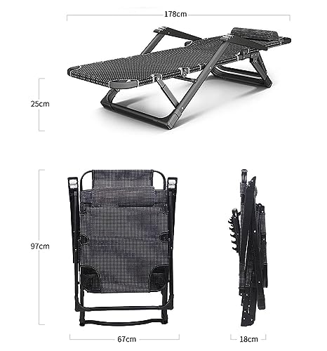 Chaise longue extra large avec rembourrage haut de gamme pour cour extérieure