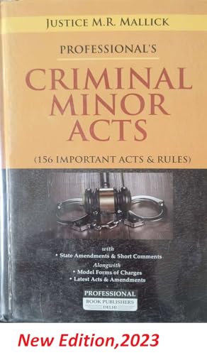 Professional's Justice M.R. Mallick Criminal Minor Acts (156 Impo...
