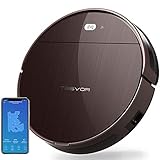 Tesvor Robotic Vacuum, Wi-Fi Connected Robot Vacuum Cleaner with 1400 Pa High Suction, App Control, Mapping, 110mins Battery Life,Good for Hard Floors and Low-Pile Carpets