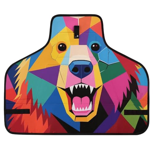 Delantal de trabajo Colorful Bear multicolor para hombres y mujeres miniatura 1