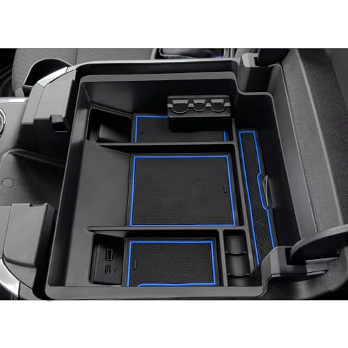 JOJOMARK Center Console Organizer Tray fits for 2022-2026 GMC Sierra/Chevy Silverado 1500 Accessories,2024-2026 Silverado/Sierra 2500HD 3500HD (Wireless Charging With Full Console w/Bucket Seats Only) by JOJOMARK - Used condition - Image 4