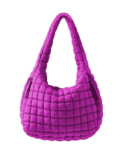Image of Puffer Tote Bag, Quilted Tote Bag Crossbody Bags for Travel, Gym, Work