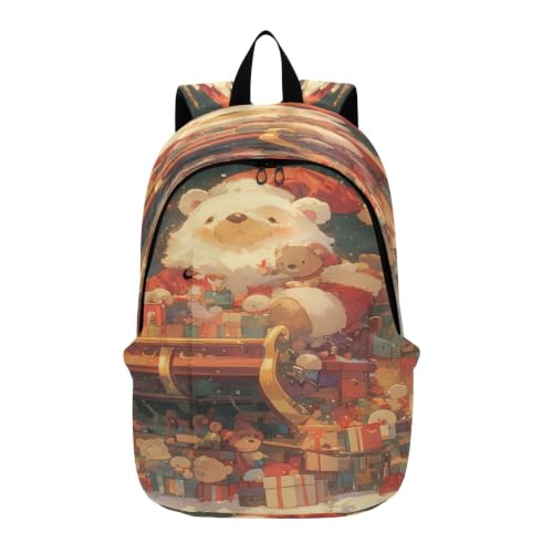 Sac à dos ordinateur Neige De Nuit le cadeau Santa Sleigh parfait