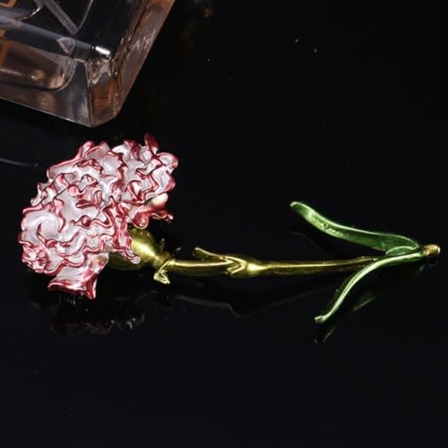 Broche de flor LIFKOME 2 uds clavel pin de solapa floral para ojal de chaqueta y mochila de tela 5