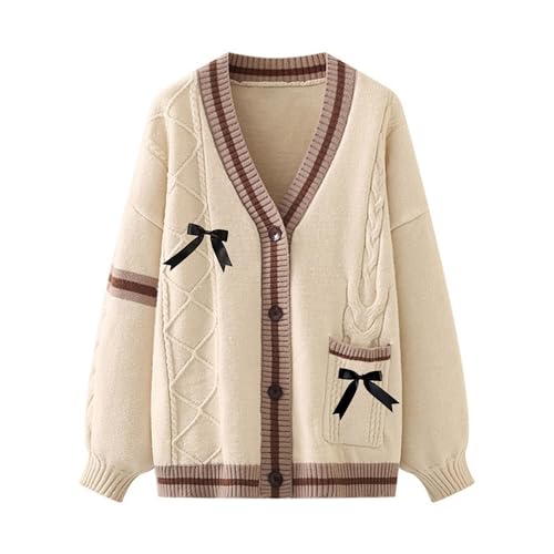 Xunger Women’s Kawaii Cardigan JK School Uniform Sweater Cute Long