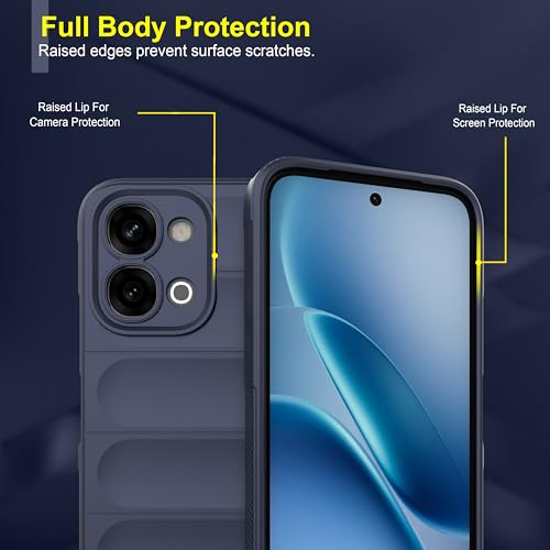Image of Zapcase Back Case Cover for iQOO Z11x 5G | Compatible for iQOO Z11x 5G Back Cover | Liquid Silicon Magic Case with Camera Protection | Sapphire