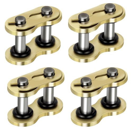 Image of 4 Pack 520 Chain Master Link O-Ring Heavy Duty 520HV Master Connecting Links Chain Link Connector Replacement for Motorcycle Dirt Bike Pitpro Agricultural Machine Tractors