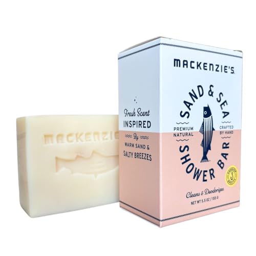 MACKENZIE'S Sand & Sea Shower Bar - Cold Process - Natural Soap - 5.5 oz