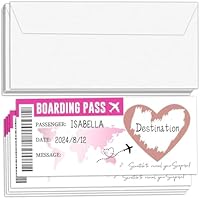 5 sets Regalo de viaje Tarjeta Rasca Sorpresa Voucher de viaje
