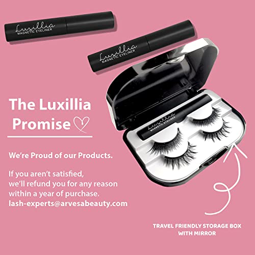 Luxillia-Magnetic-Eyelashes-with-Eyeliner-Most-Natural-Looking-Magnetic-Lashes-Kit-with-Applicator-Best-8D-3D-Look-Reusable-Fake-Eye-Lash-No-Glue-Strongest-Waterproof-Liquid-Liner