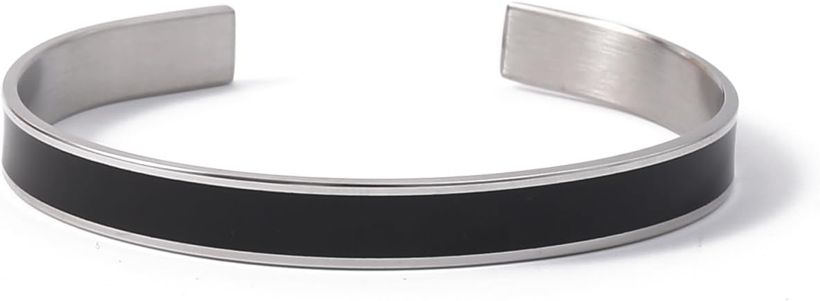 Dont Let The Hard Days Win Cuff Bangle Bracelets for Women Men, Trendy Inspirational Motivational Color Stainless Steel Open Bracelets Jewelry Gift - Image 7