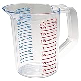 Rubbermaid Commercial Bouncer Measuring Cup, 1 Pint, Clear, FG321500CLR