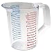 Rubbermaid Commercial Bouncer Measuring Cup, 1 Pint, Clear, FG321500CLR