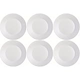 Farbe: weiß Luminarc L2786 Harena Frühstücksteller Ø 19cm, Opalglas, weiß (6 Stück)