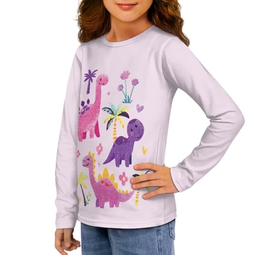 Long Sleeve Graphic T Shirts for Girls 3-16 Year Olds Casual Fall Winter Clothes2