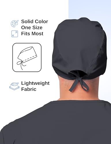 Image of Solid Working Cap Scrub Cap for Women and Men Unisex Surgical Cap Comfortable and Stylish Scrub Hat