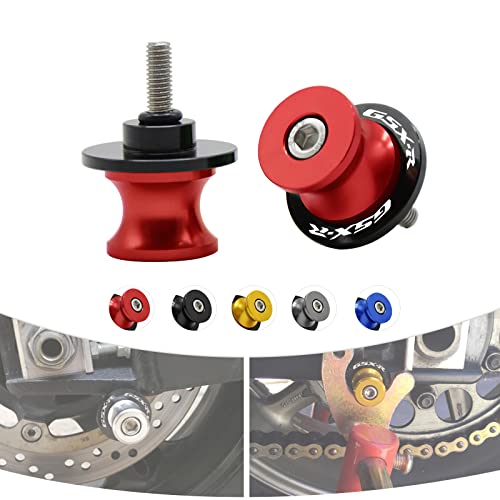 Carretes basculante M8 mecanizados en aluminio CNC rojo de alta resistencia para GSXR
