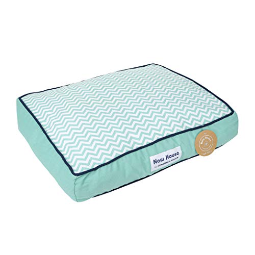 Now House for Pets by Jonathan Adler Teal Chevron Dog Bed