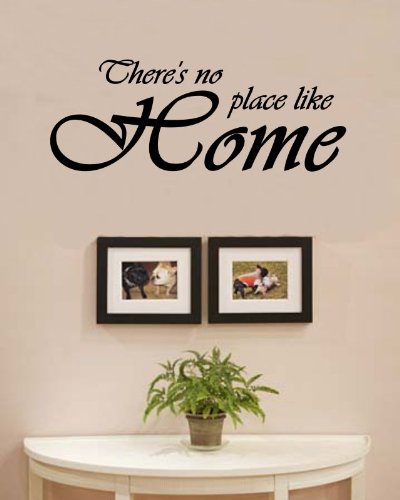 There's no Place Like Home Love Family Vinyl Wall Decals Quotes Sayings Words Art Decor Lettering Vinyl Wall Art Inspirational Uplifting