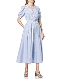 kleid langarm festlich Maxikleid YAS Damen YASCASA SS Long Shirt Dress S. Kleid, Della Robbia Blue/Stripes:Stripe, L