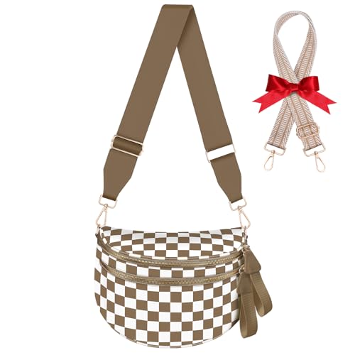 X-KIDS Checkered Crossbody & Fanny Pack with Extra Strap