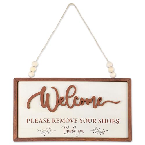 Please Remove Your Shoes Sign, No Shoes Sign for House